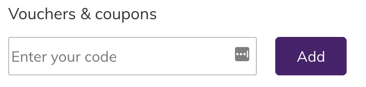 Apply your Ocado promo code here
